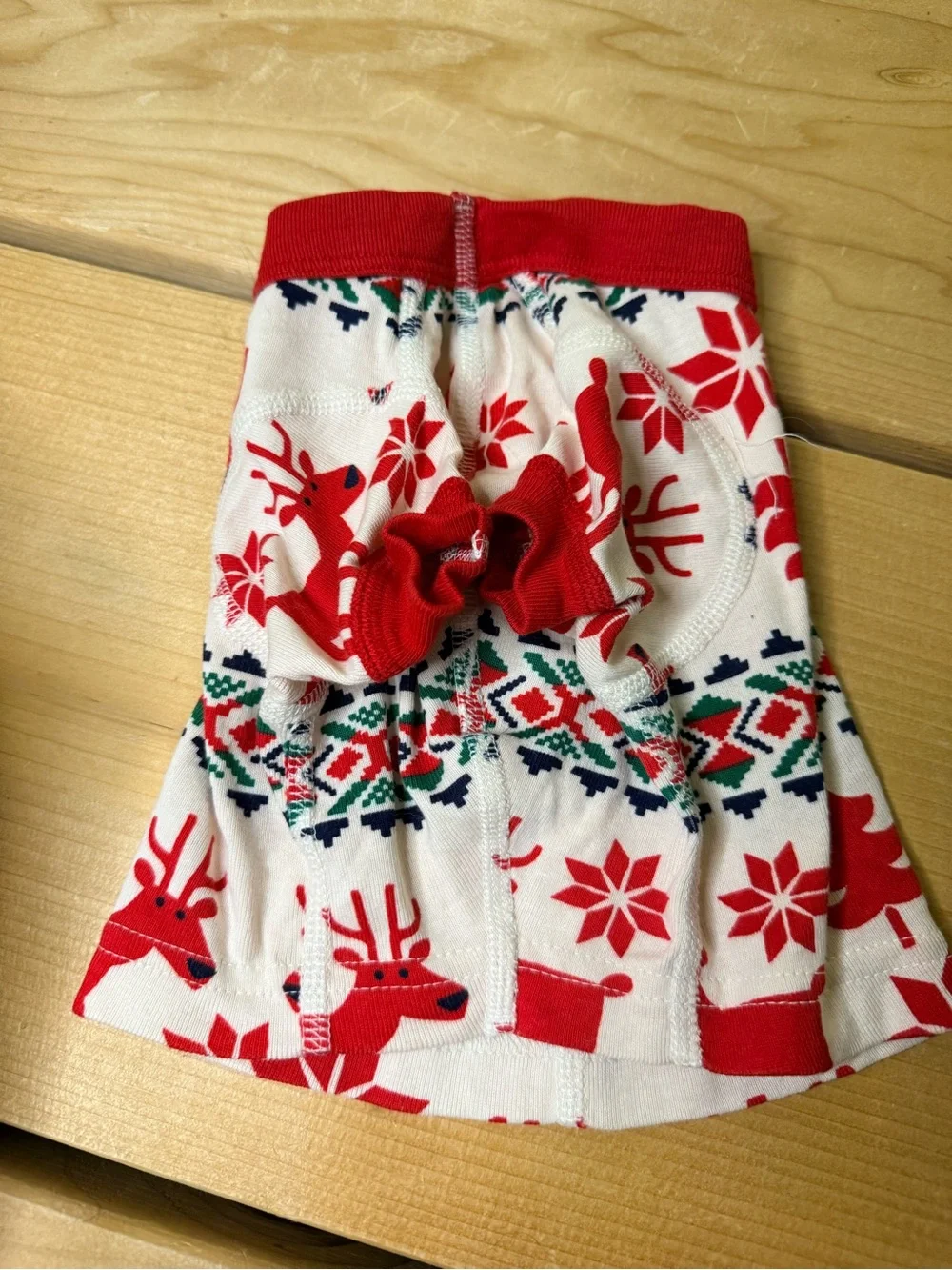 Hanna Andersson Dear Deer Holiday Dog Pajamas Matching Christmas PJ’s XS Organic
